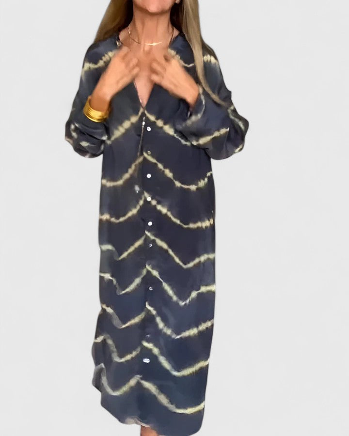 Sophie | Elegant Boho Striped Maxi Dress