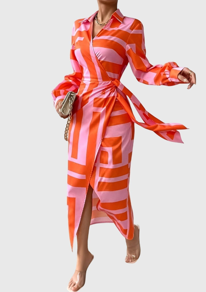 Sophie | Elegant Wrap Dress with Print