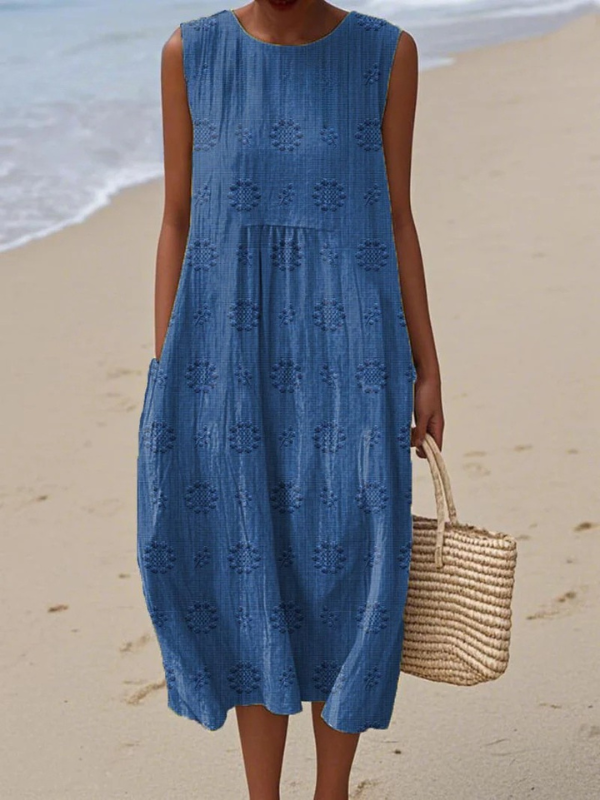 Willa | Embroidered Midi Dress